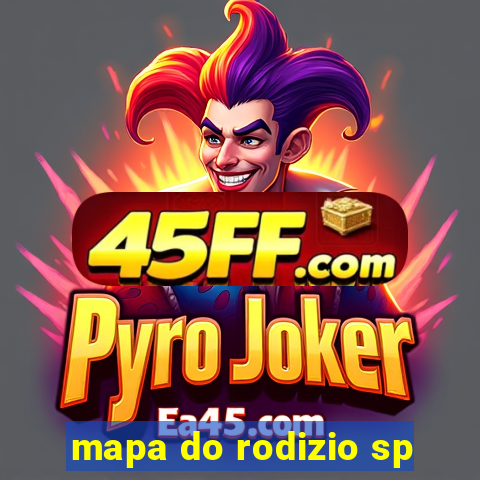 mapa do rodizio sp